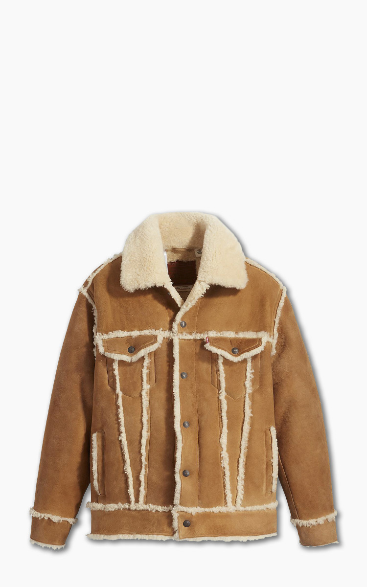 Levi s Shearling Trucker Sheep Suede Olympia Mounton Cultizm