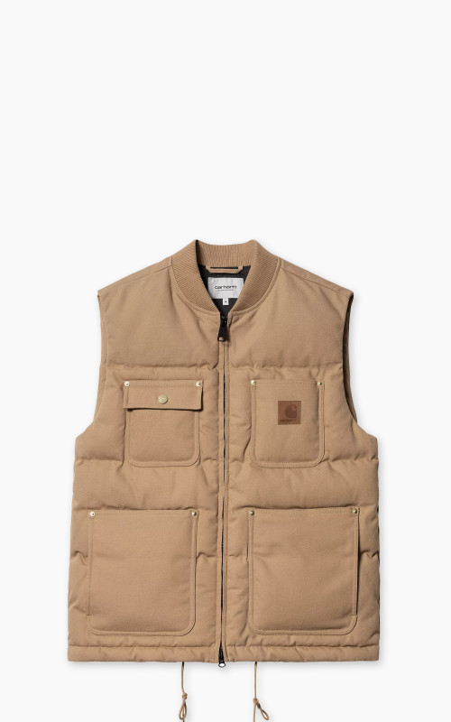 Carhartt WIP Rayley Vest Dearborn Canvas Peanut