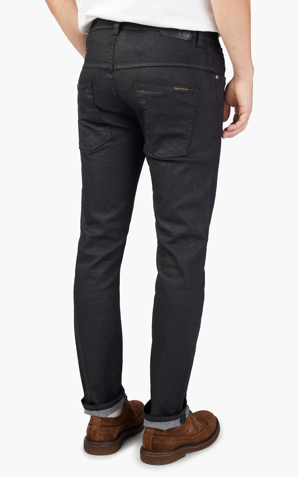 Nudie Jeans Thin Finn Back 2 Black 12oz | Cultizm