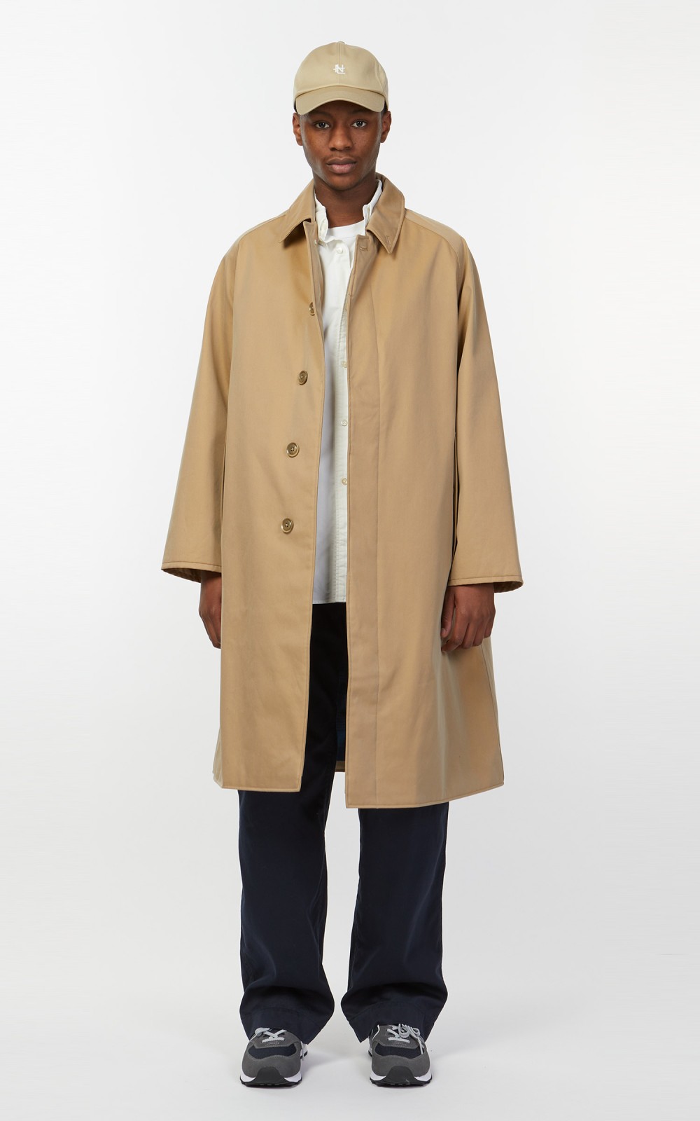 Nanamica GORE-TEX Balmacaan Coat Beige | Cultizm