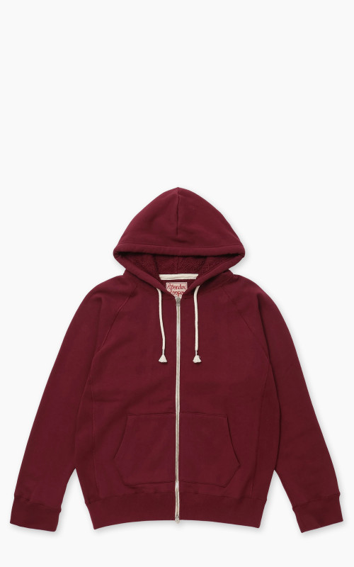 Wonder Looper Zip Hoodie Super Looper French Terry Burgundy