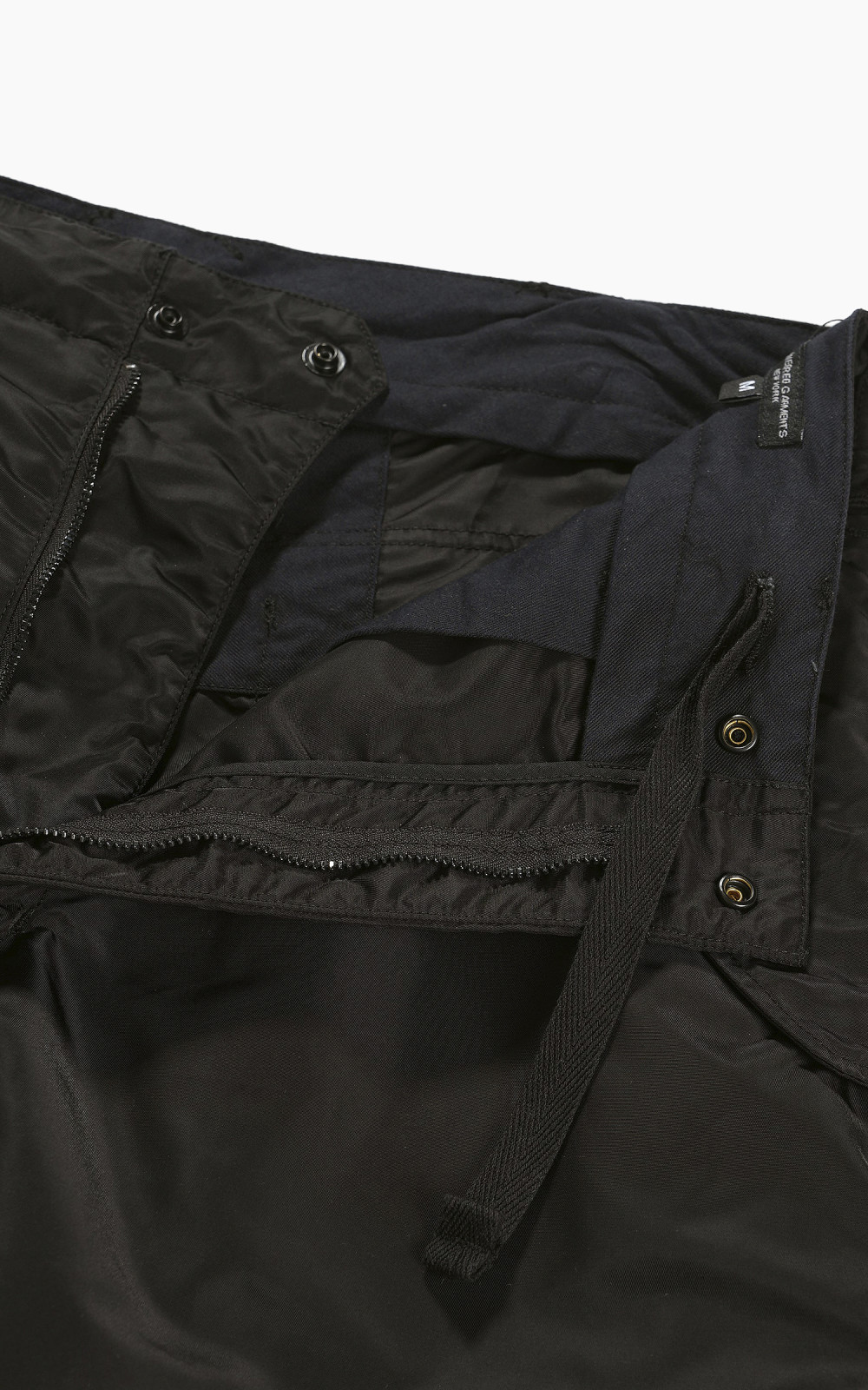 Engineered Garments Over Pant Flight Satin Nylon Black | Cultizm