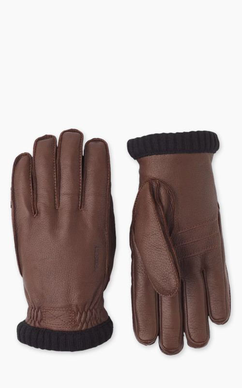 Hestra Deerskin Primaloft Rib Chocolate