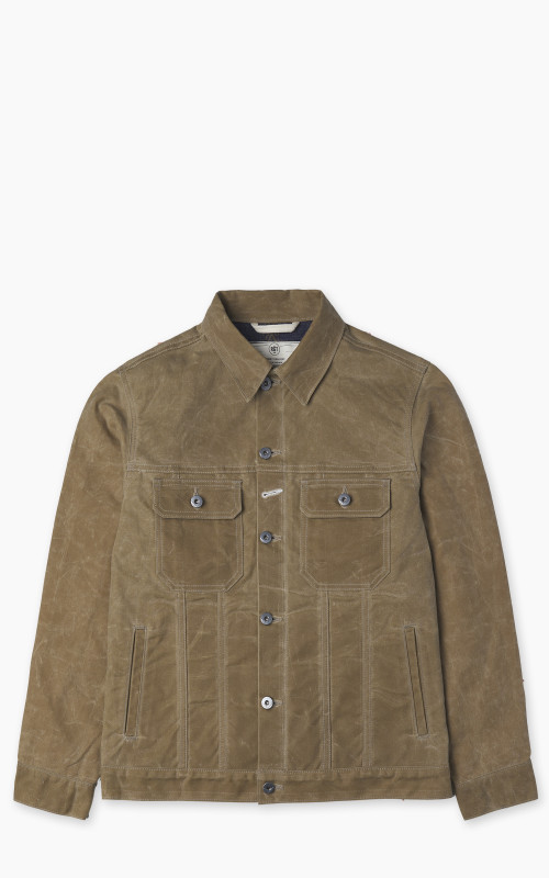 Rogue Territory Cruiser Jacket Lined Waxed Canvas Ridgeline Tan