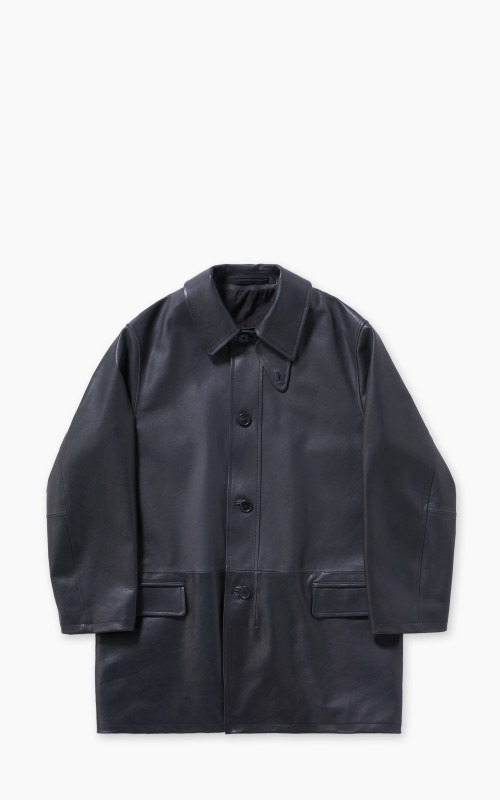 Kaptain Sunshine Hunter Leather Coat Black