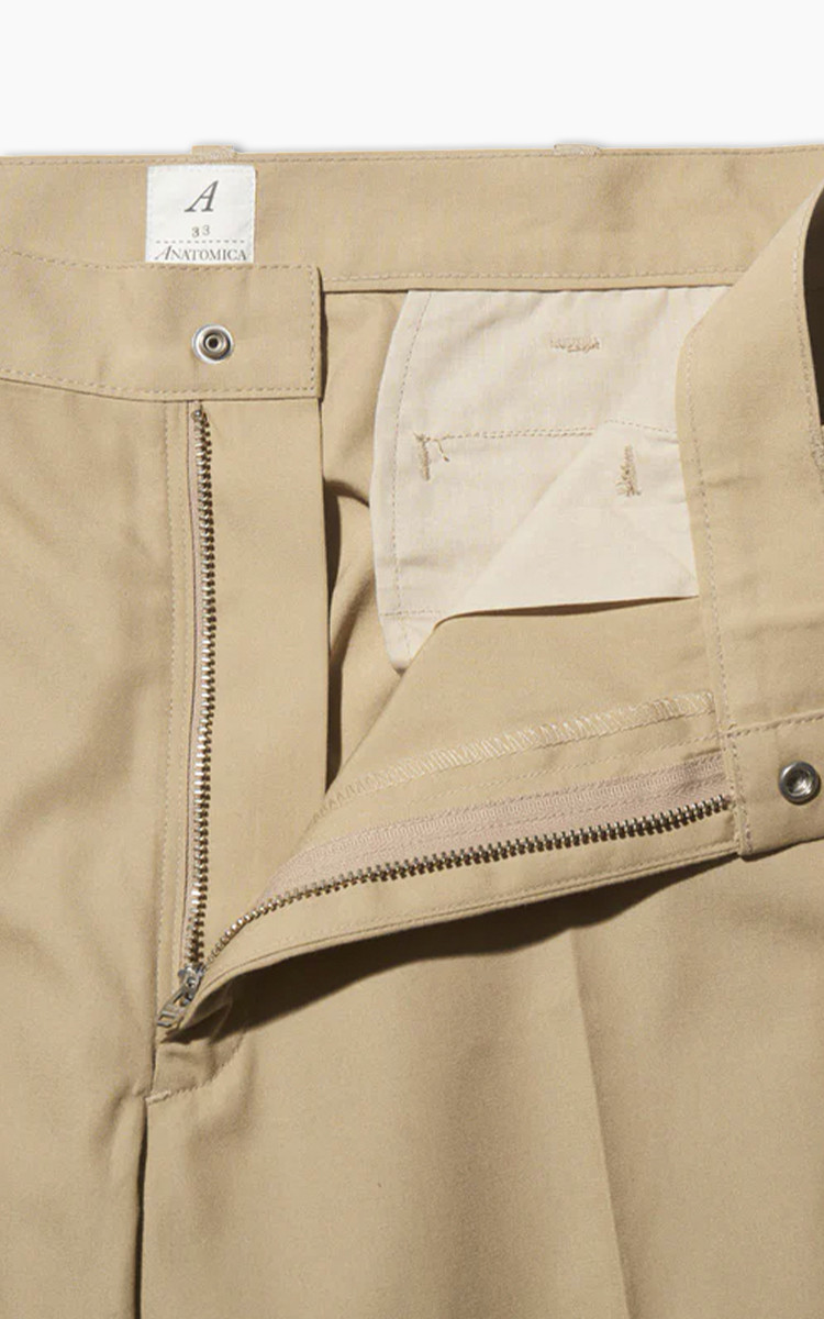 Anatomica Trim Fit Pants I Poplin Beige | Cultizm