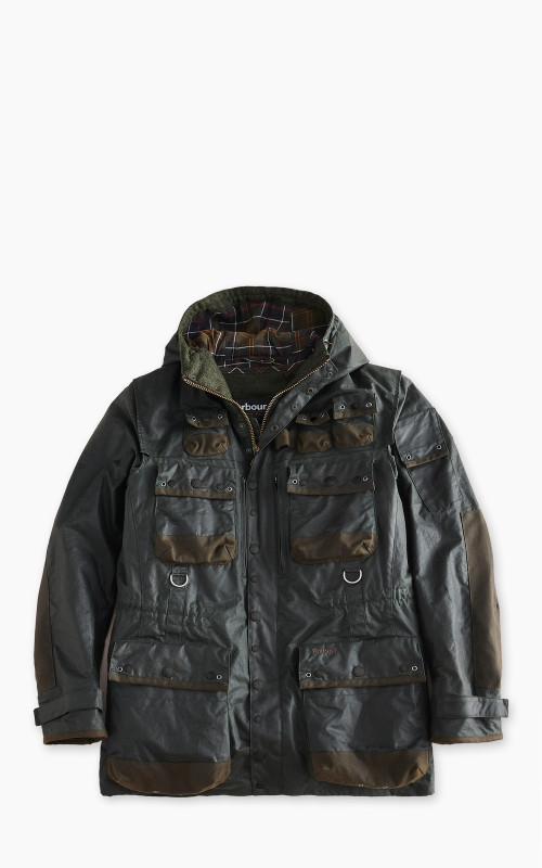 Barbour x To Ki To Military Wax Jacket Sage