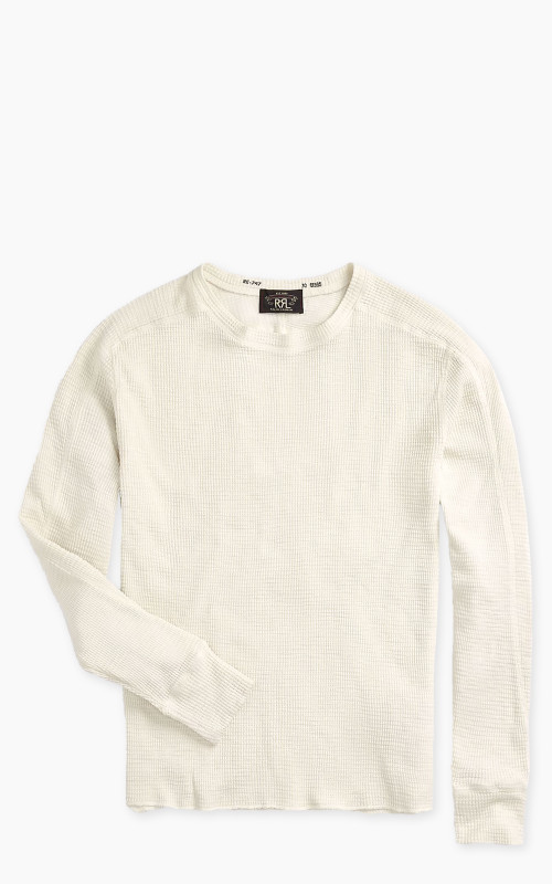 RRL Textured Crewneck Paper White