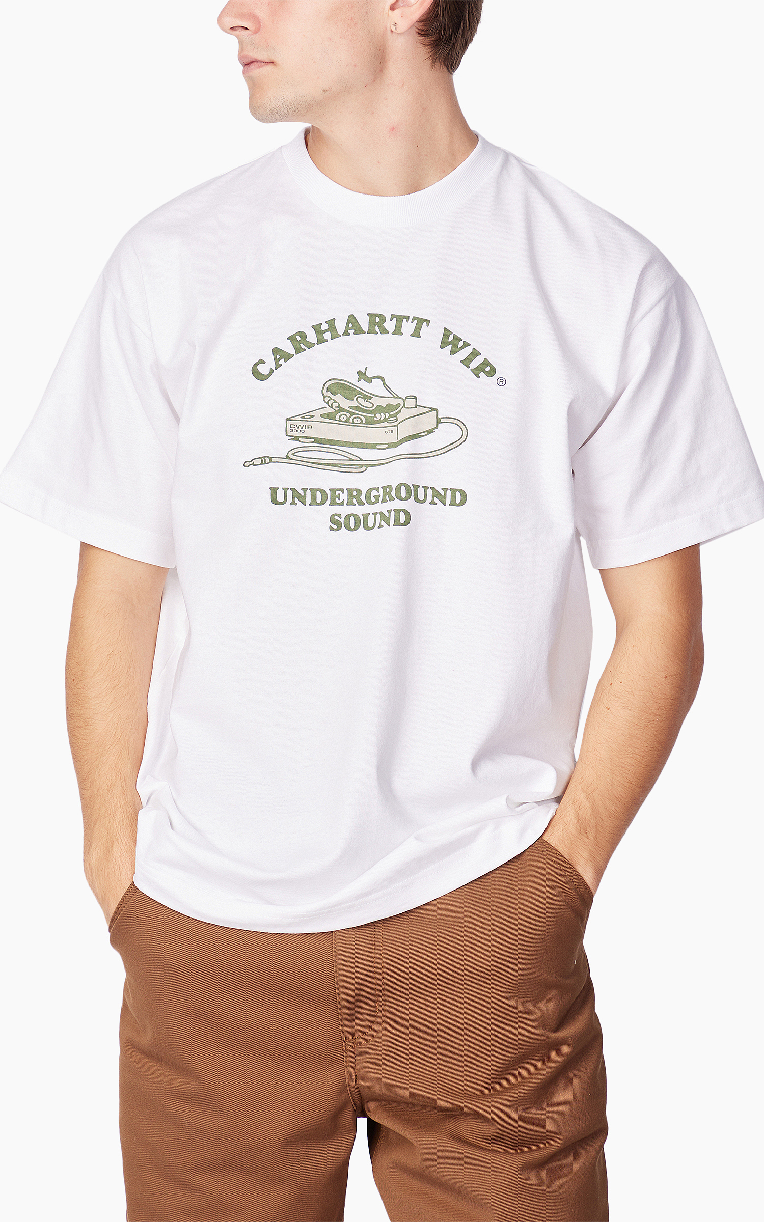 Carhartt WIP S/S Underground Sound T-Shirt White