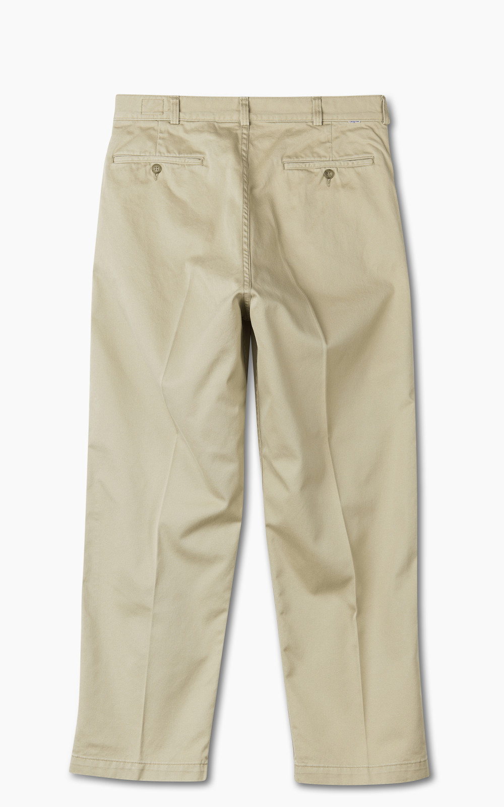 OrSlow Two Tuck Wide Trousers Khaki | Cultizm