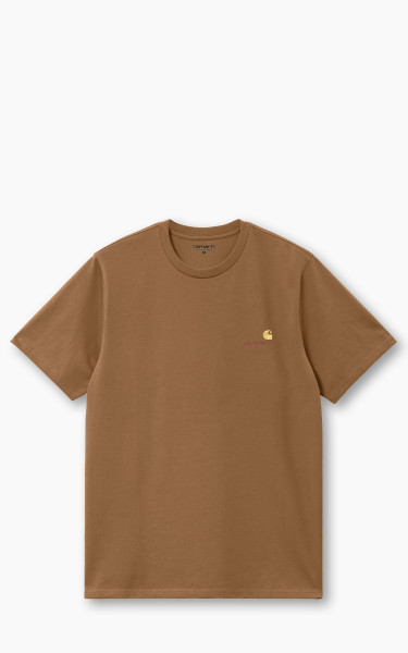 Carhartt WIP S/S American Script T-Shirt Hamilton Brown