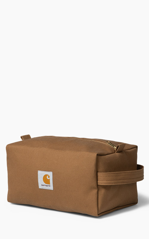 Carhartt WIP Canvas Washbag Dearborn Canvas Hamilton Brown