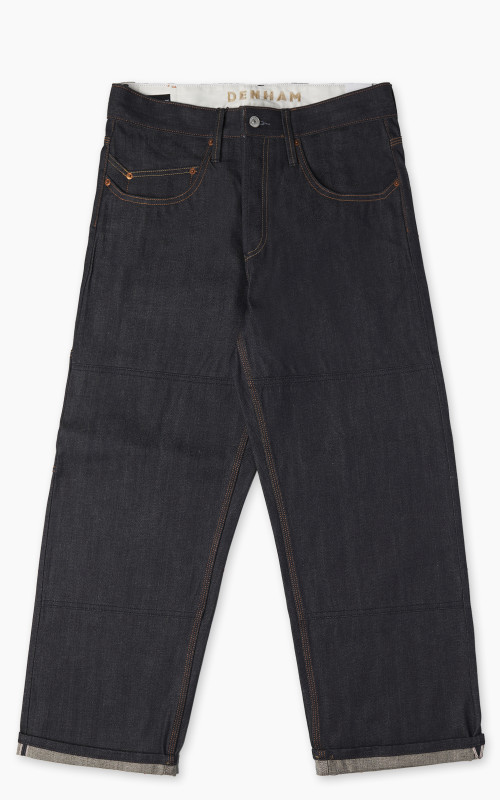 Denham Sasuke Work Pant Virgin Japanese Selvedge Denim Dark Blue