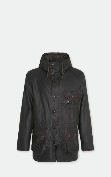 Barbour Field Waxed Parka Fern