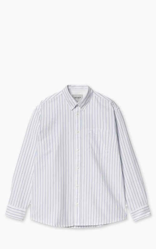 Carhartt WIP L/S Dowlen Shirt Dowlen Stripe White/White