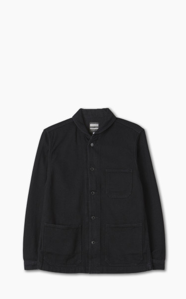 Momotaro Jeans Dobby Coverall Jacket Black