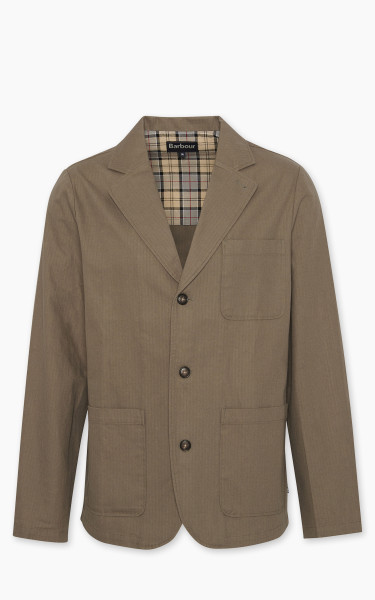 Barbour Bayview Herringbone Jacket Uniform Green