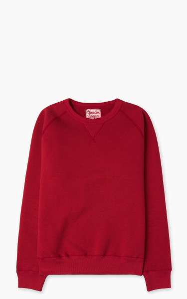 Wonder Looper Pullover Crewneck Double Heavyweight French Terry Red