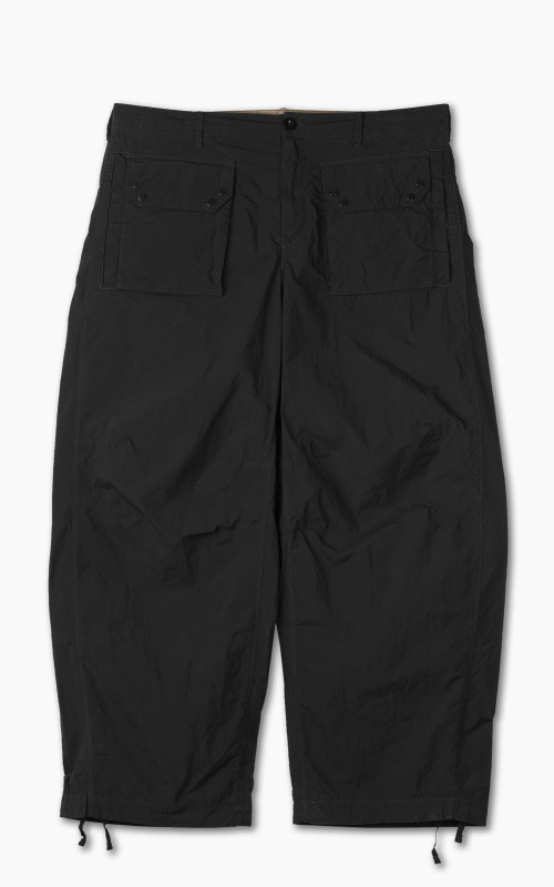 Ten C Cargo Pants With Front Flat Pockets Black