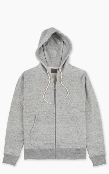 Naked &amp; Famous Denim Zip Hoodie Heavyweight Terry Grey