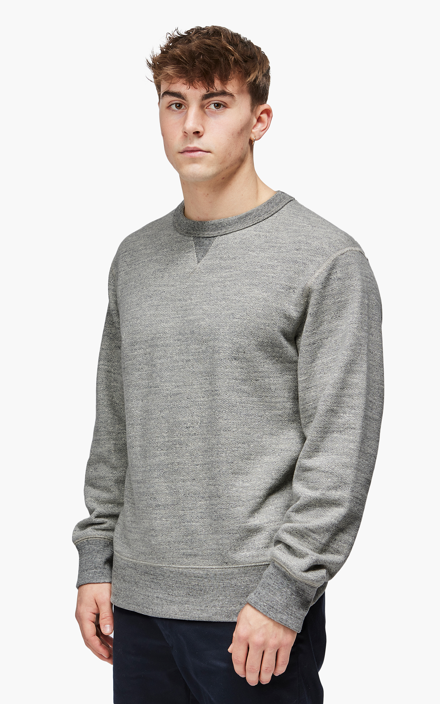 Jackman JM7292 GG Crewneck Sweatshirt Heather Grey | Cultizm