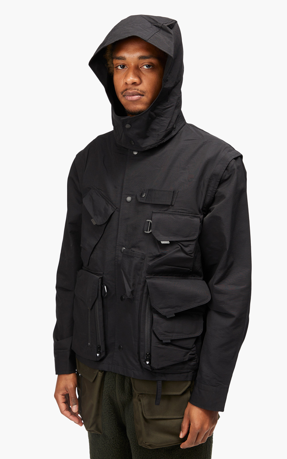 South2 West8 Tenkara Trout Parka C/N Grosgrain B-Black | Cultizm