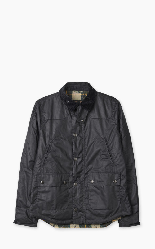 Barbour Reelin Wax Jacket Navy