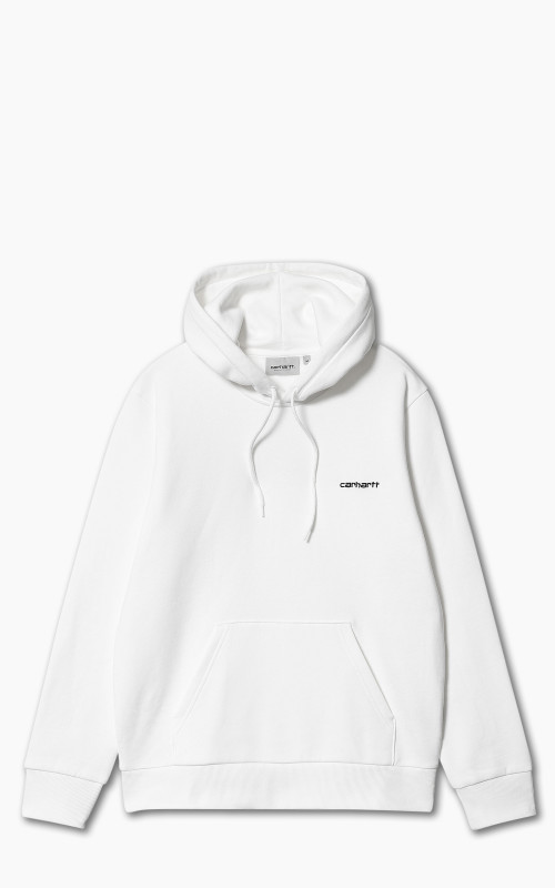 Carhartt WIP Hooded Script Embroidery Sweat White/Black