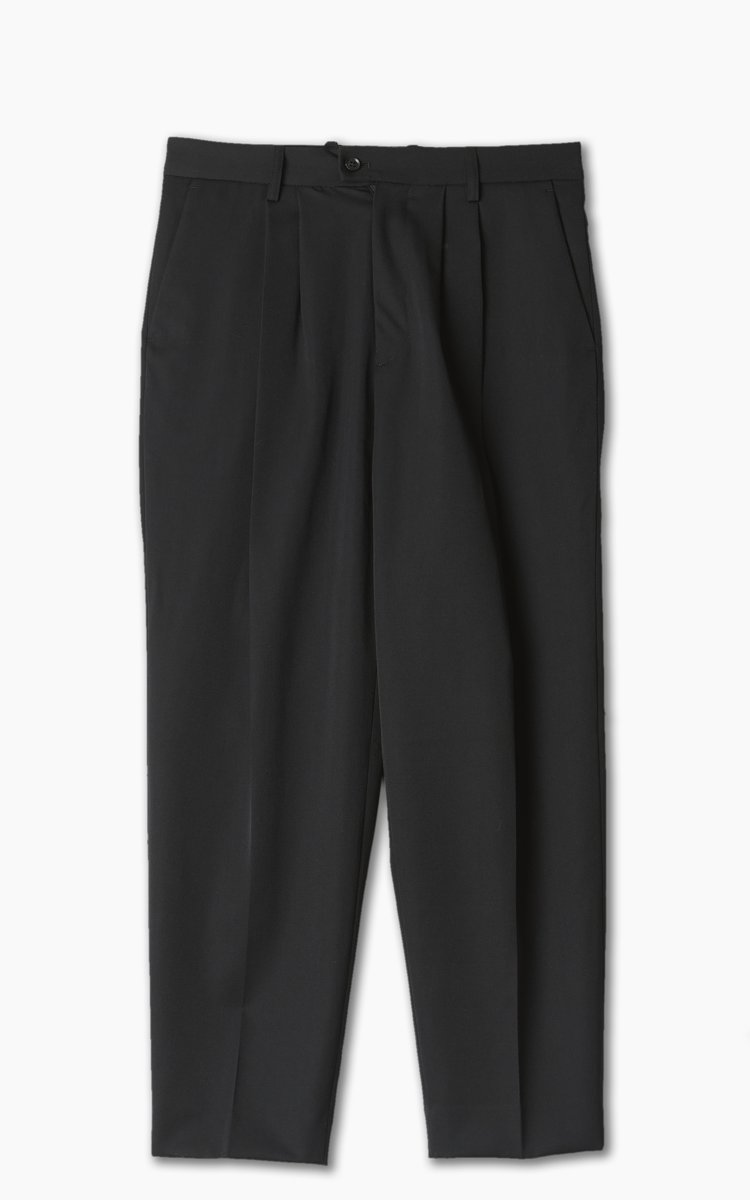 stein Wide Tapered Trousers Black