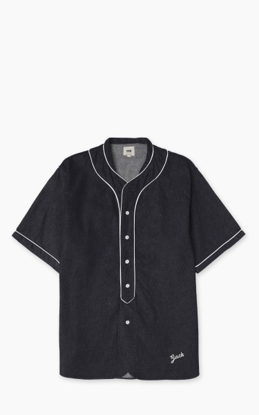 FOB Factory F3490 Baseball Shirt Indigo