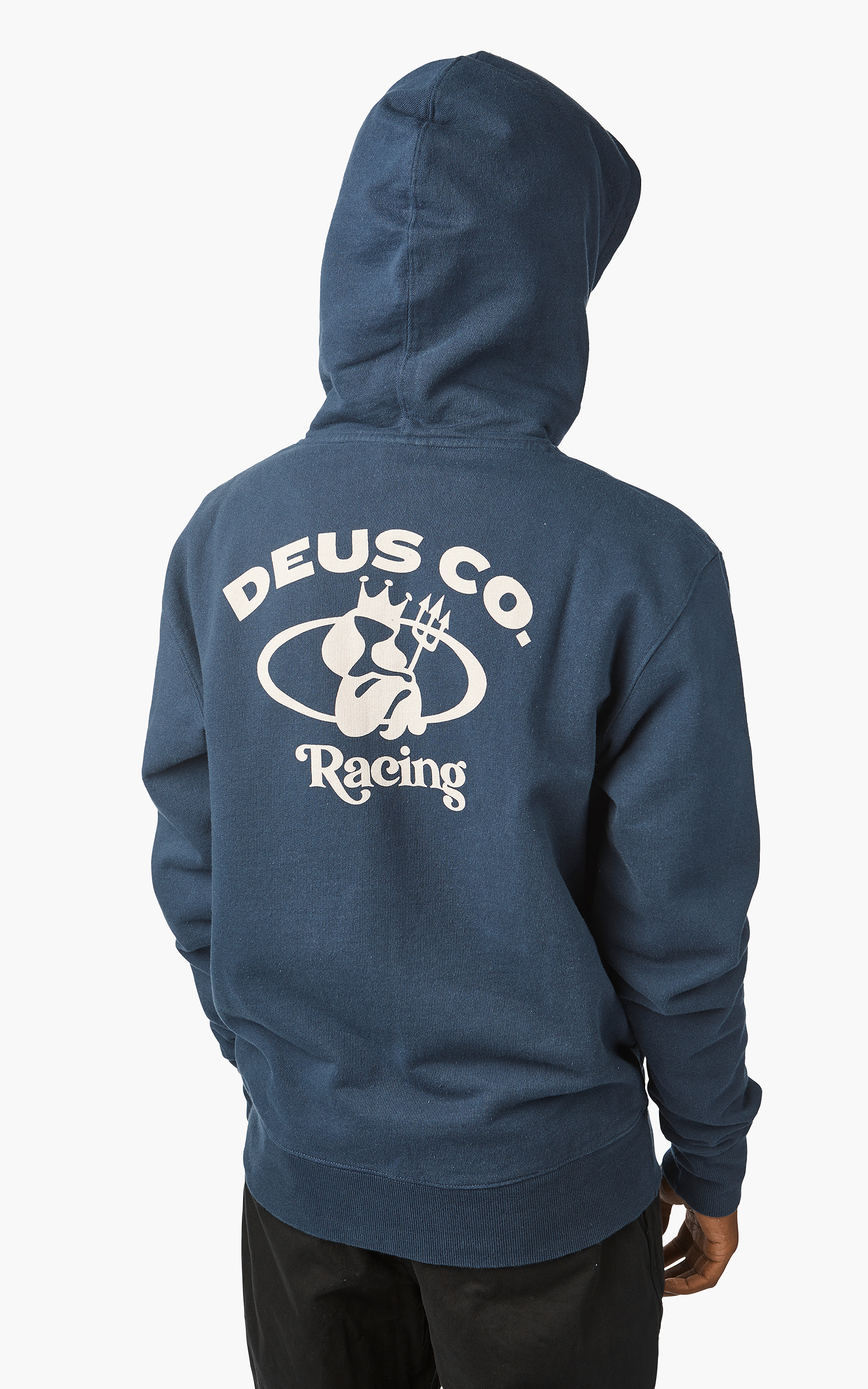 Deus Ex Machina Sirens Zip Thru Hood Navy | Cultizm