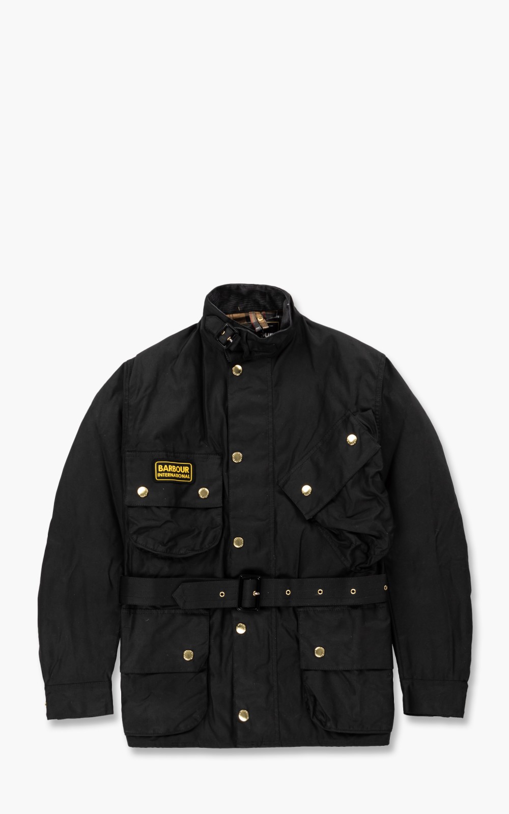 Barbour International Original Wax Jacket Black | Cultizm