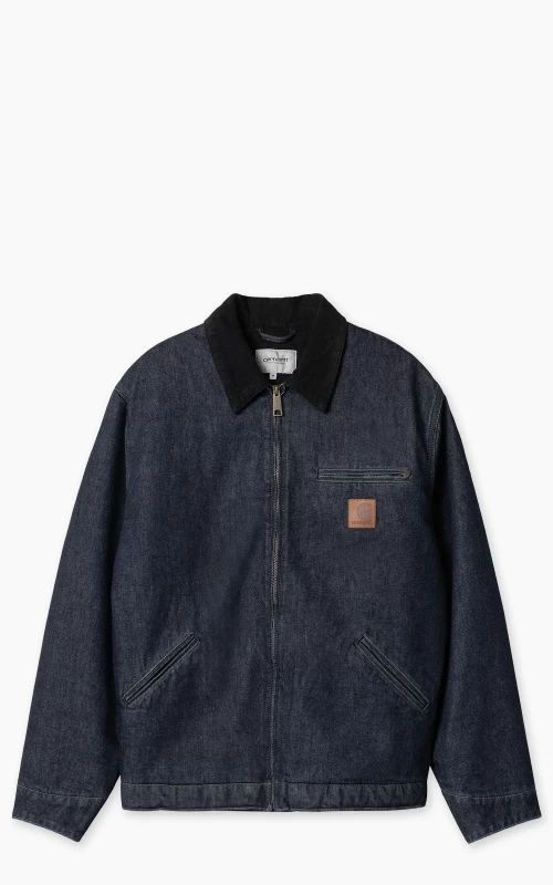 Carhartt WIP OG Detroit Jacket Smith Denim Rinsed Blue/Black