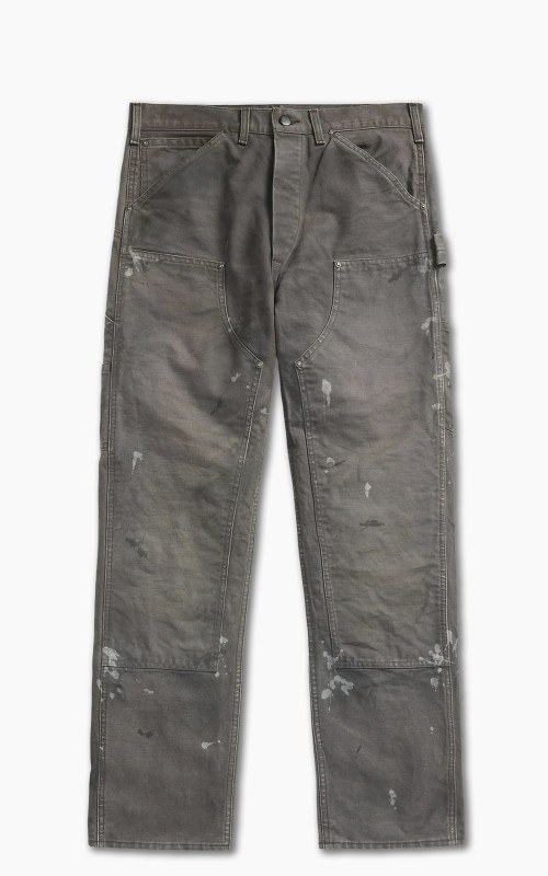 RRL Engineer Fit Distressed Canvas Trouser Distressed Grey