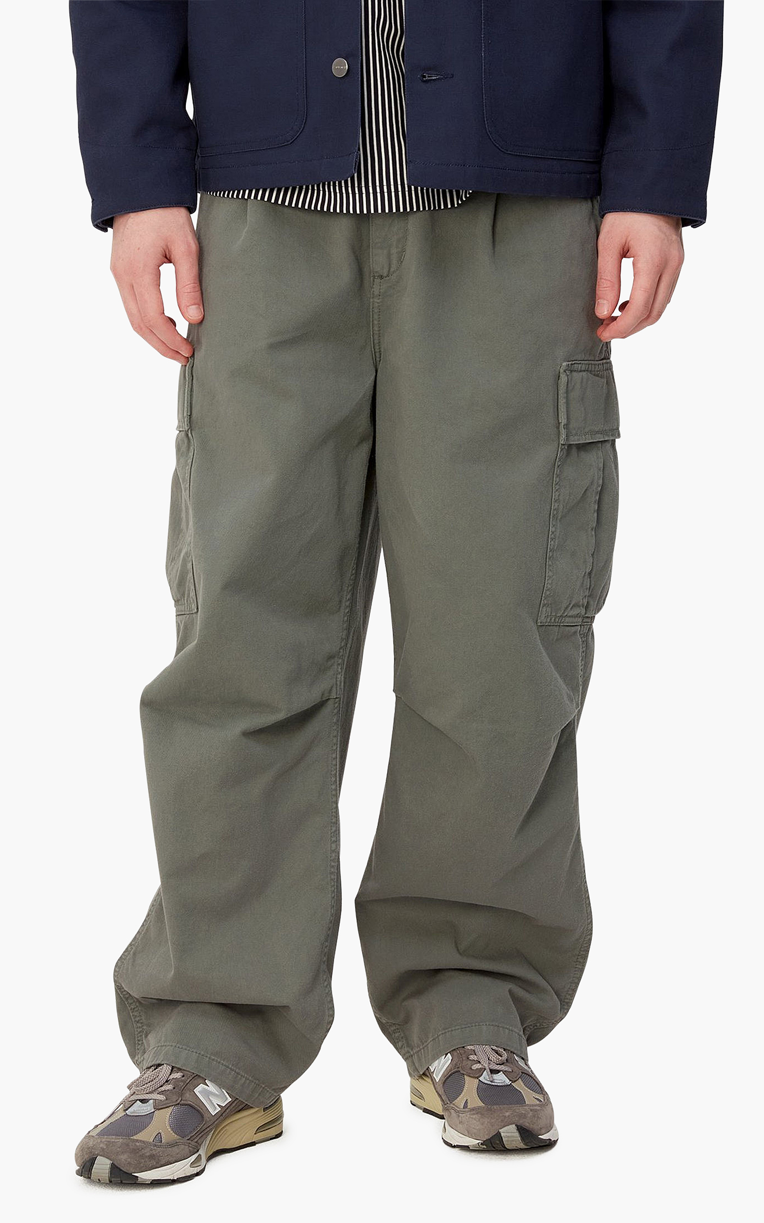 Shop Carhartt WIP Cole Cargo Pant Organic Moraga Pants (smoke