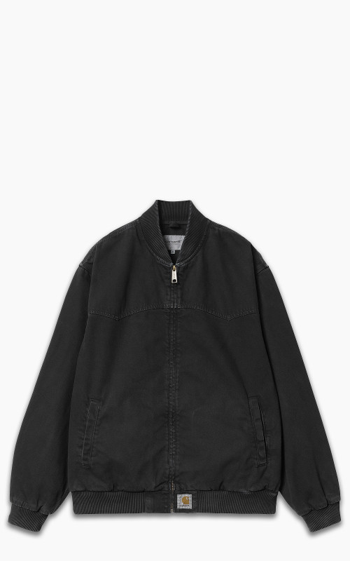 Carhartt WIP OG Santa Fe Bomber Clark Twill Black Stone Dyed