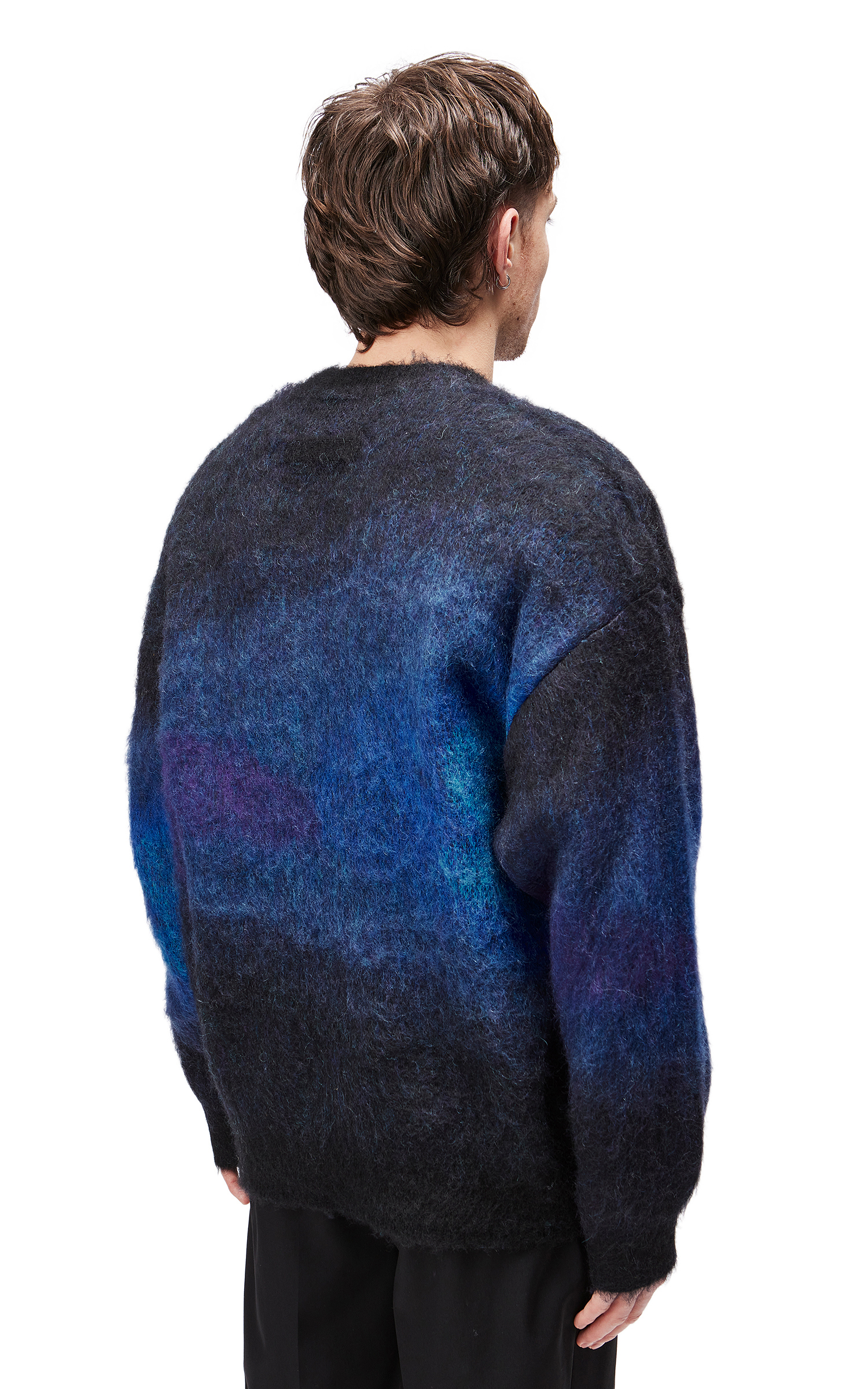 stein Oversized Gradation Mohair Sweater Black | Cultizm