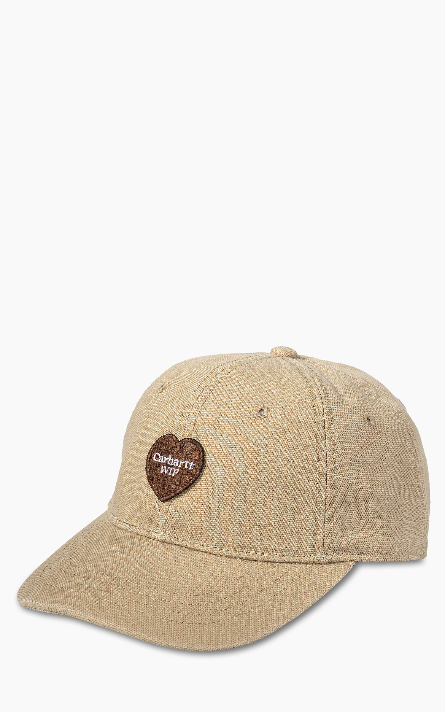 Carhartt WIP Heart Patch Cotton-canvas Cap Brown