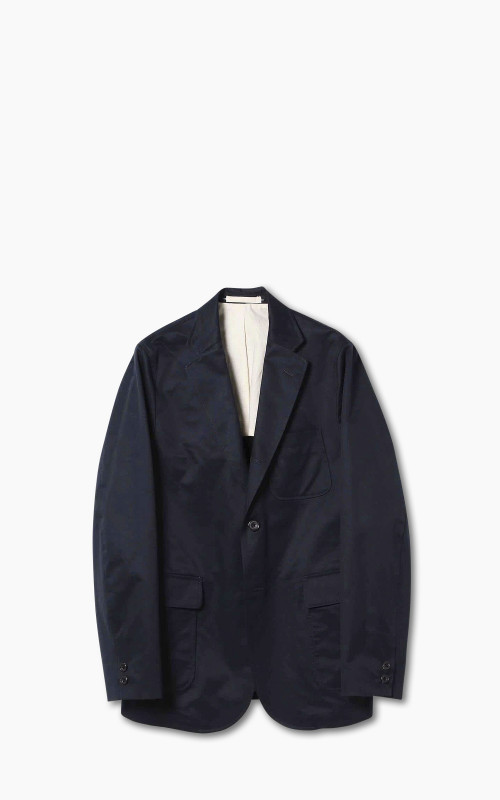 Beams Plus Cotton Twill 3-Button Jacket Navy