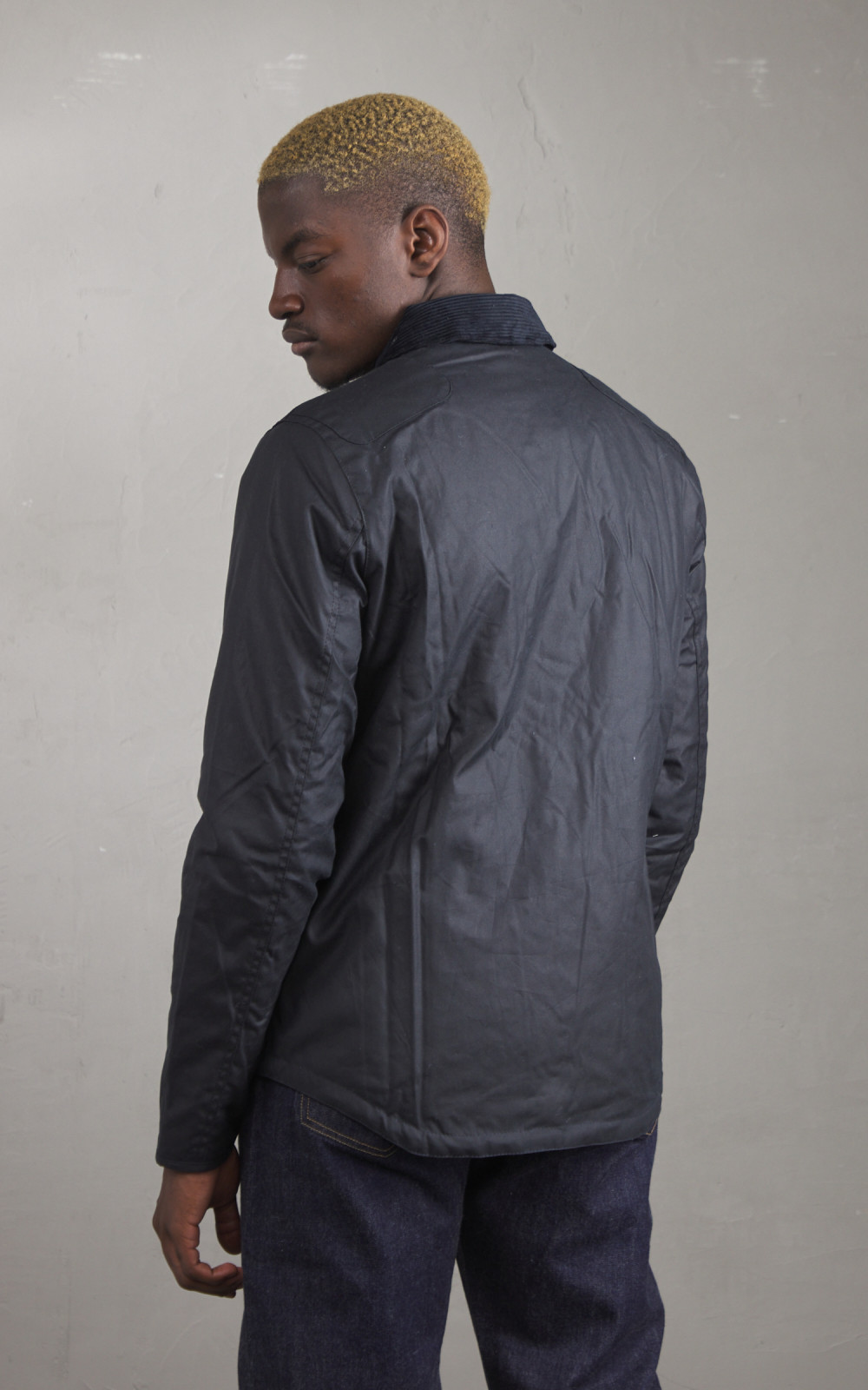 Barbour Reelin Wax Jacket Navy | Cultizm