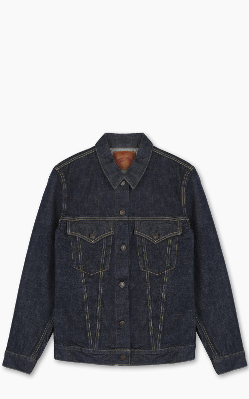 Fullcount 2101W Type 3 Selvedge Denim Jacket One Wash Indigo