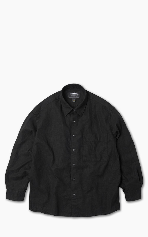 FrizmWORKS Linen Relaxed Shirt Black