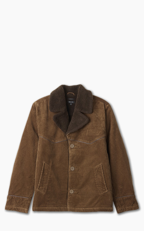 Brixton Wallace Sherpa Lined Jacket Bison Cord