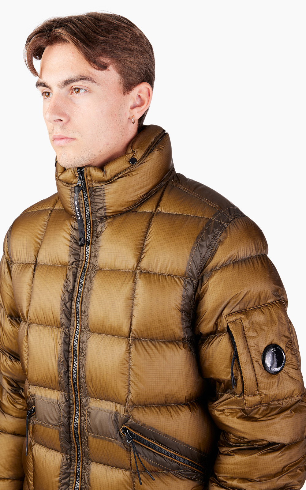 C.P. Company D.D. Shell Concealable Hood Down Jacket Butternut | Cultizm