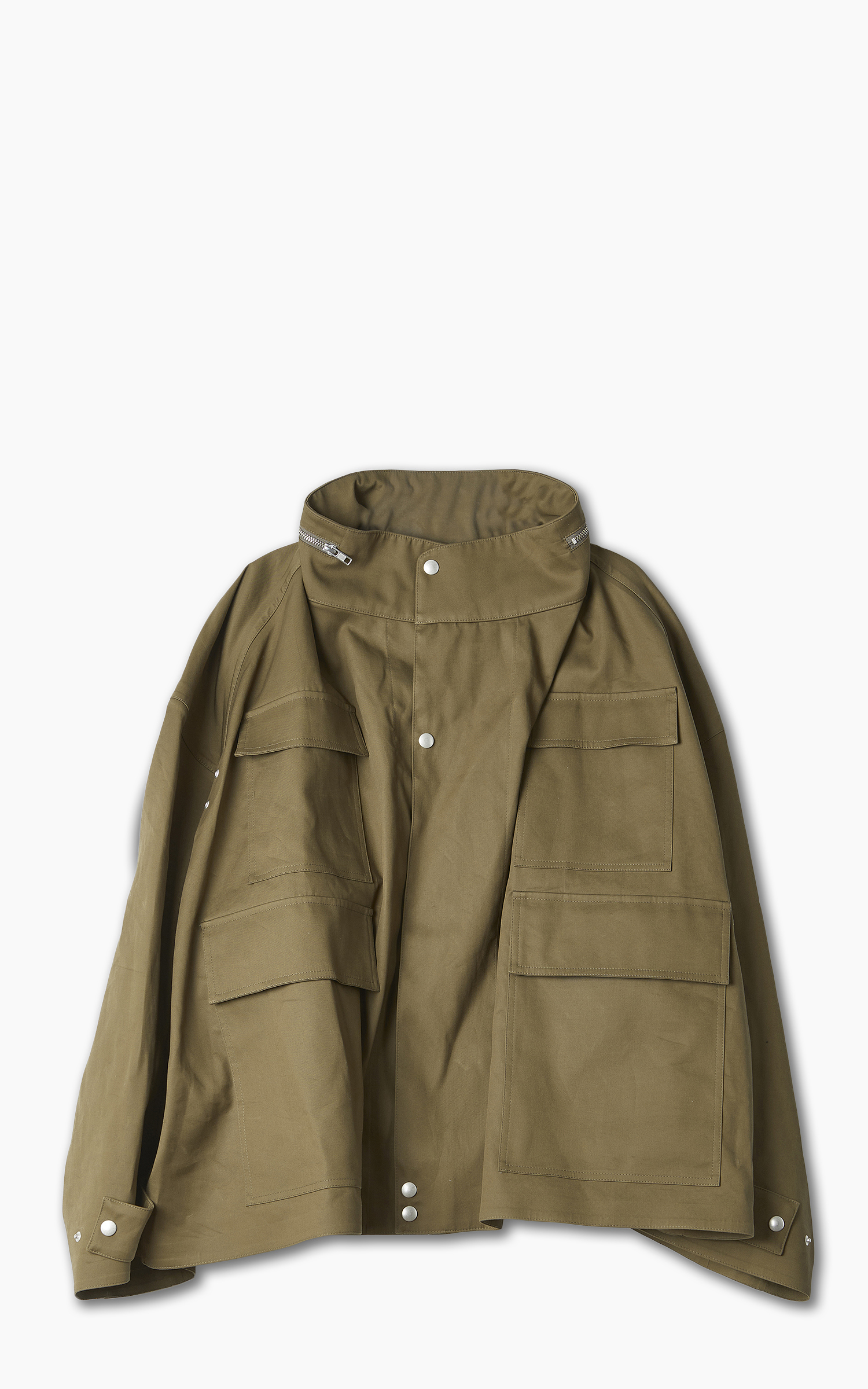 Hed Mayner Waterproof Cropped Parka Olive