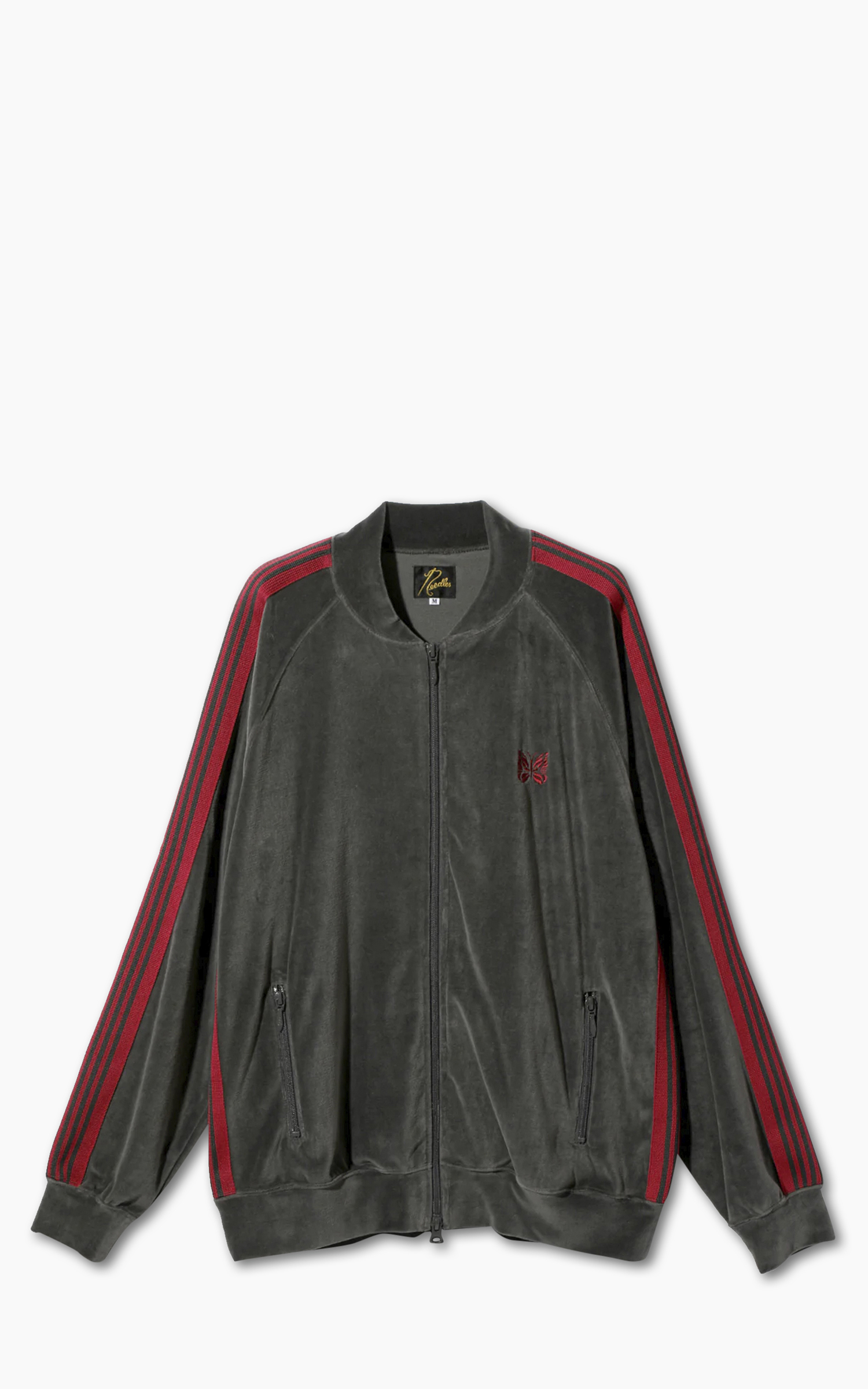 Needles R.C. Track Jacket C/PE Velour Charcoal