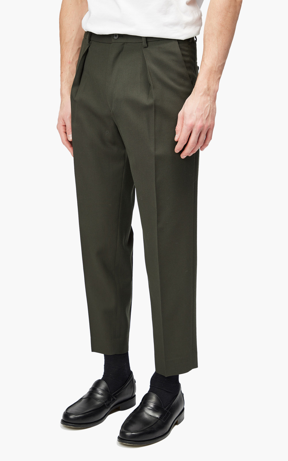 Markaware Pegtop Trousers Dark Olive | Cultizm