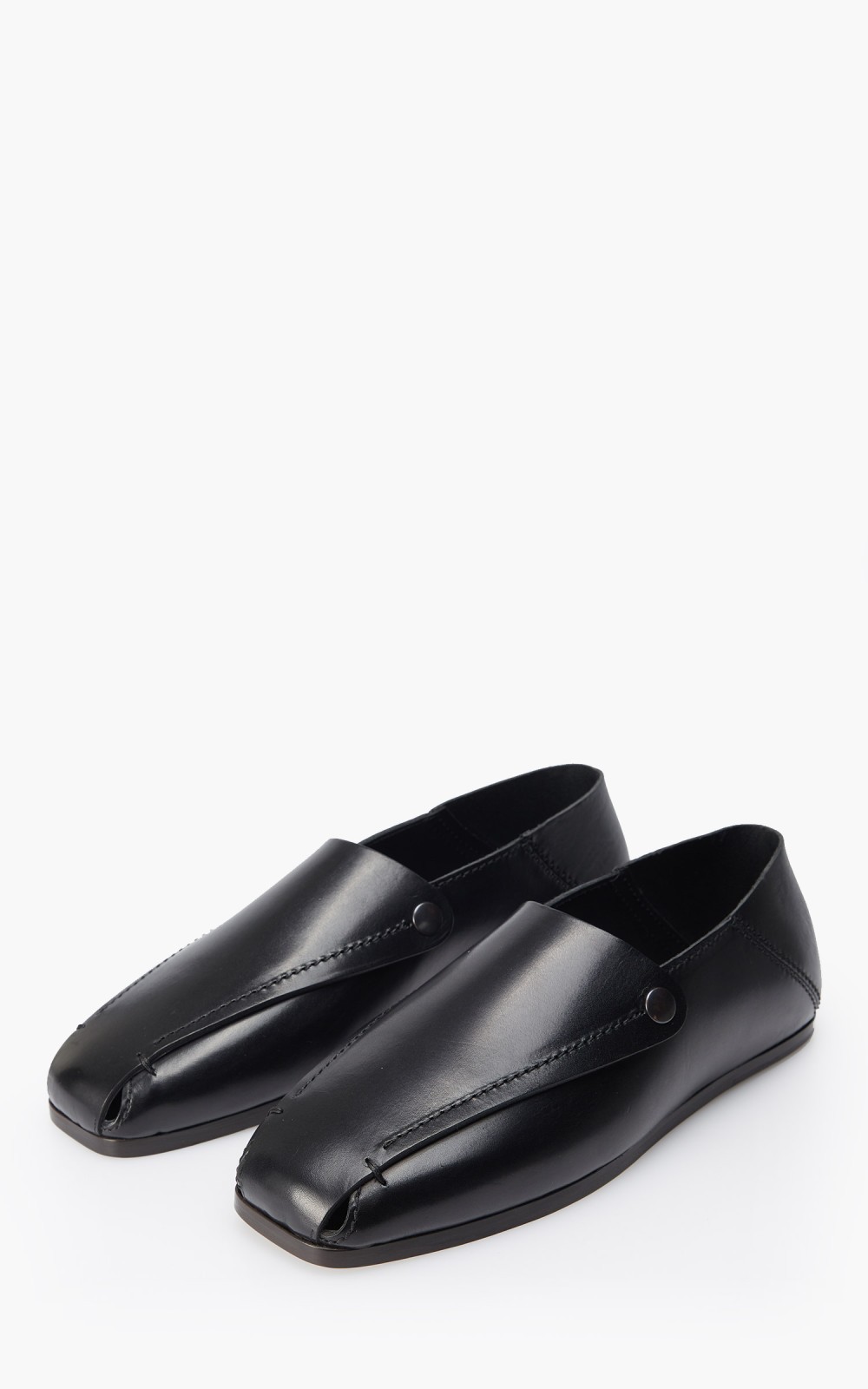 Lemaire Folded Mules Black | Cultizm