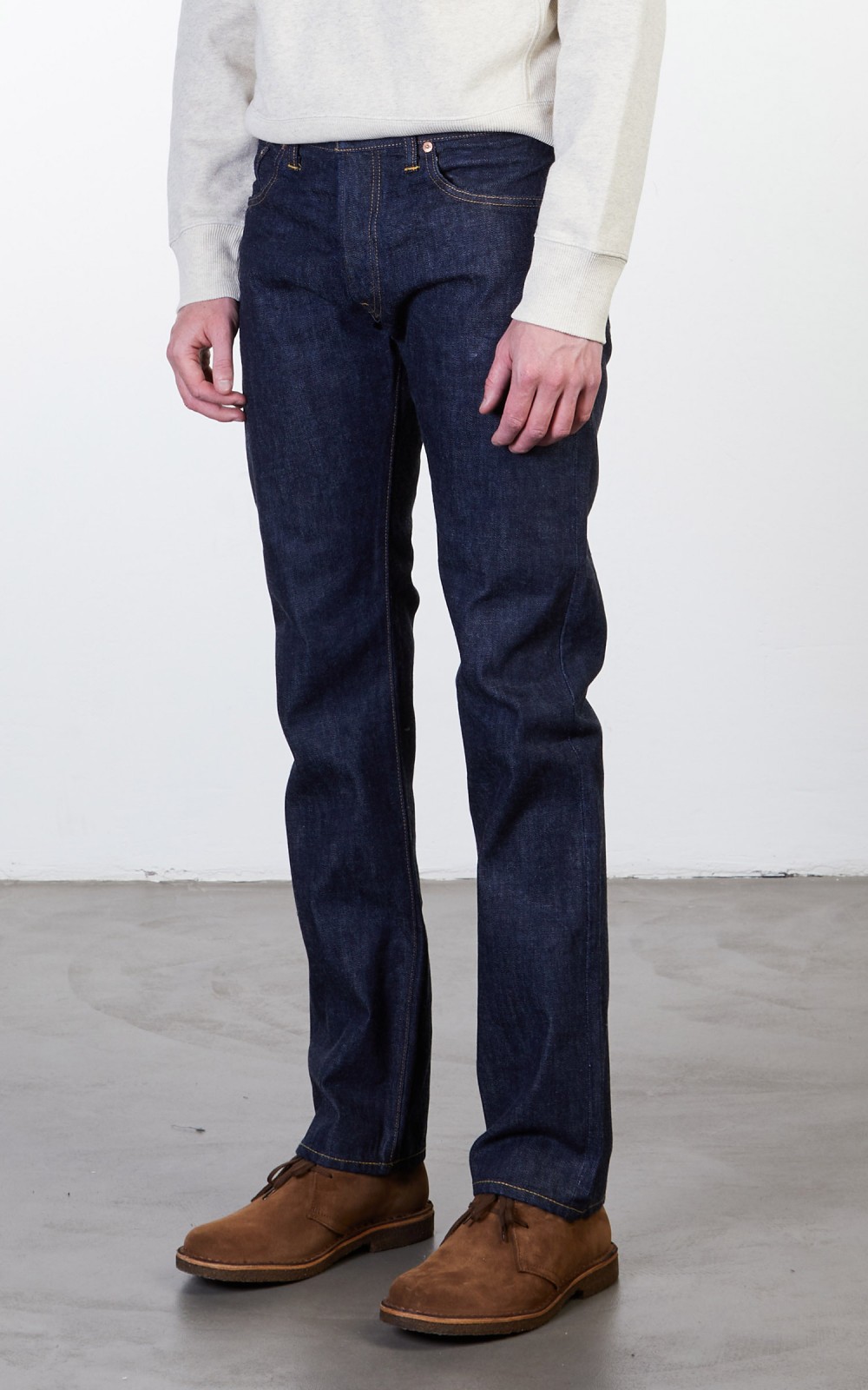 RRL Low Straight Fit Selvedge Jean One Wash | Cultizm