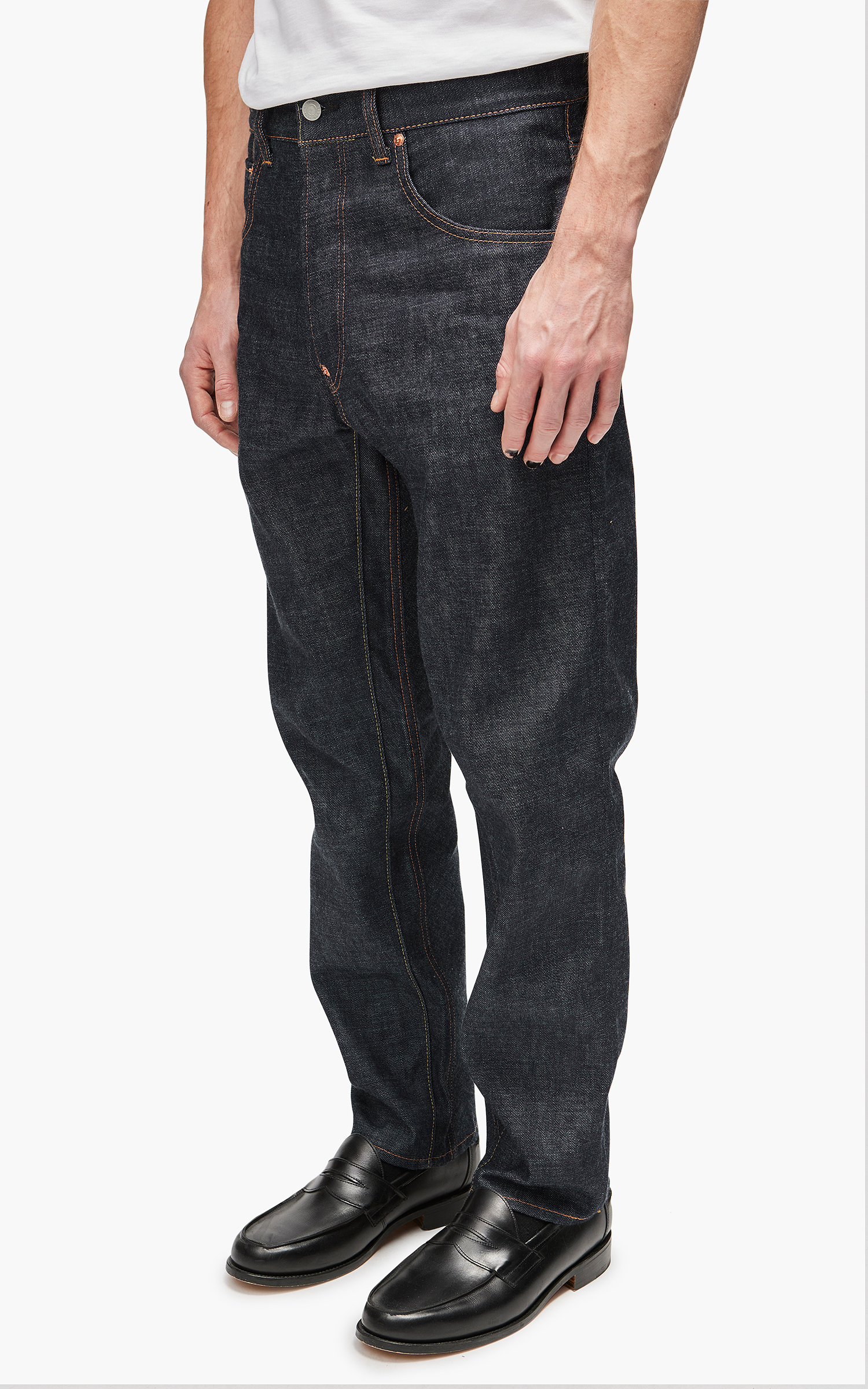 Scye Selvedge Denim Peg Top Jeans Indigo | Cultizm